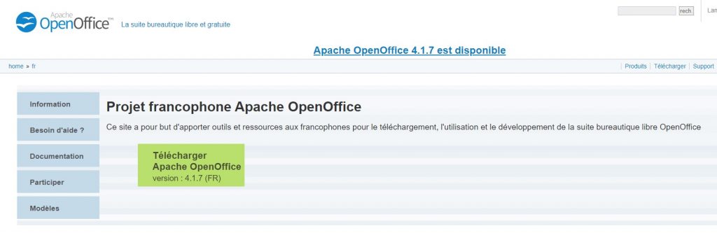 OpenOffice  Dernière version 2020  Téléchargement gratuit & Avis