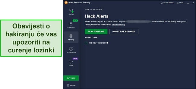 Pregled Avast antivirusa - praćenje upozorenja na hakiranje i nadzor e-pošte na prekide